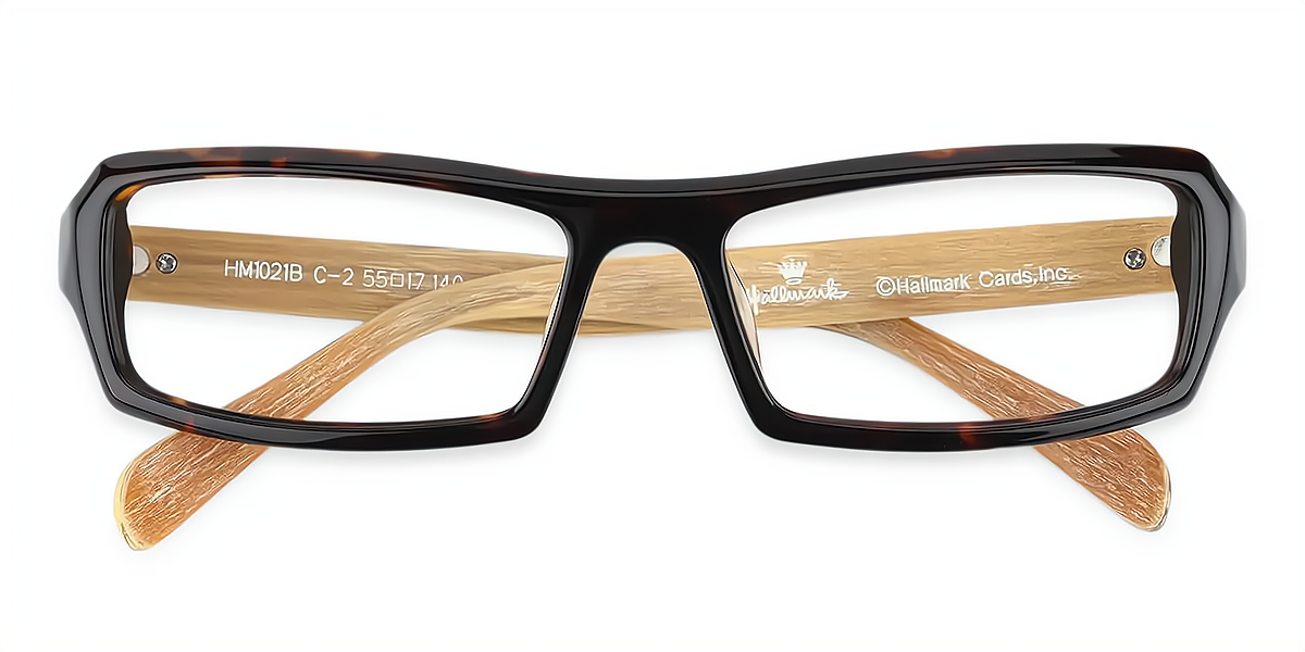 Tortoise Rectangle Geek-Chic TR90 Eyeglasses