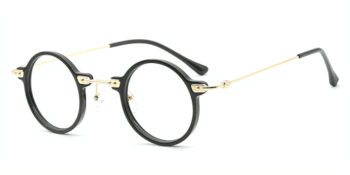 Oval Exquisite Mixed Materials Eyeglasses