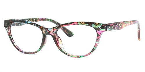 Cat Eye Chic Plastic Eyeglasses