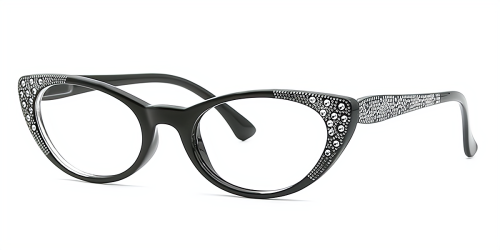 Cat Eye Unique Plastic Eyeglasses