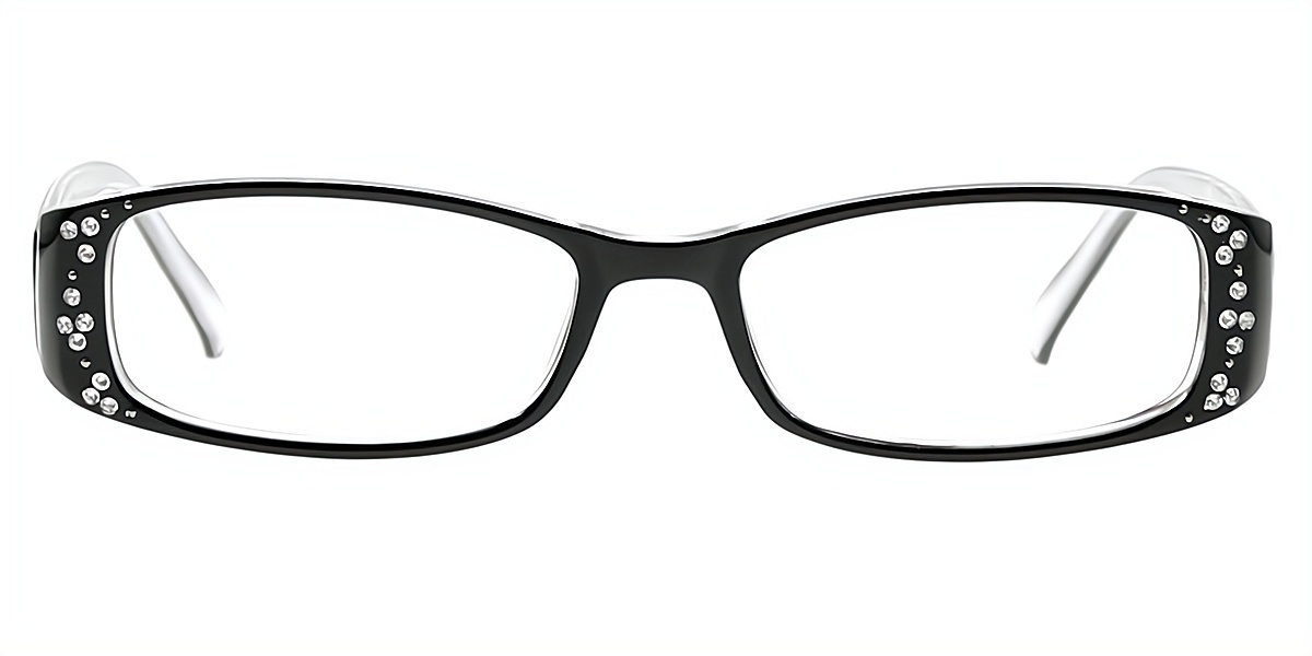Black Rectangle Narrow TR90 Eyeglasses