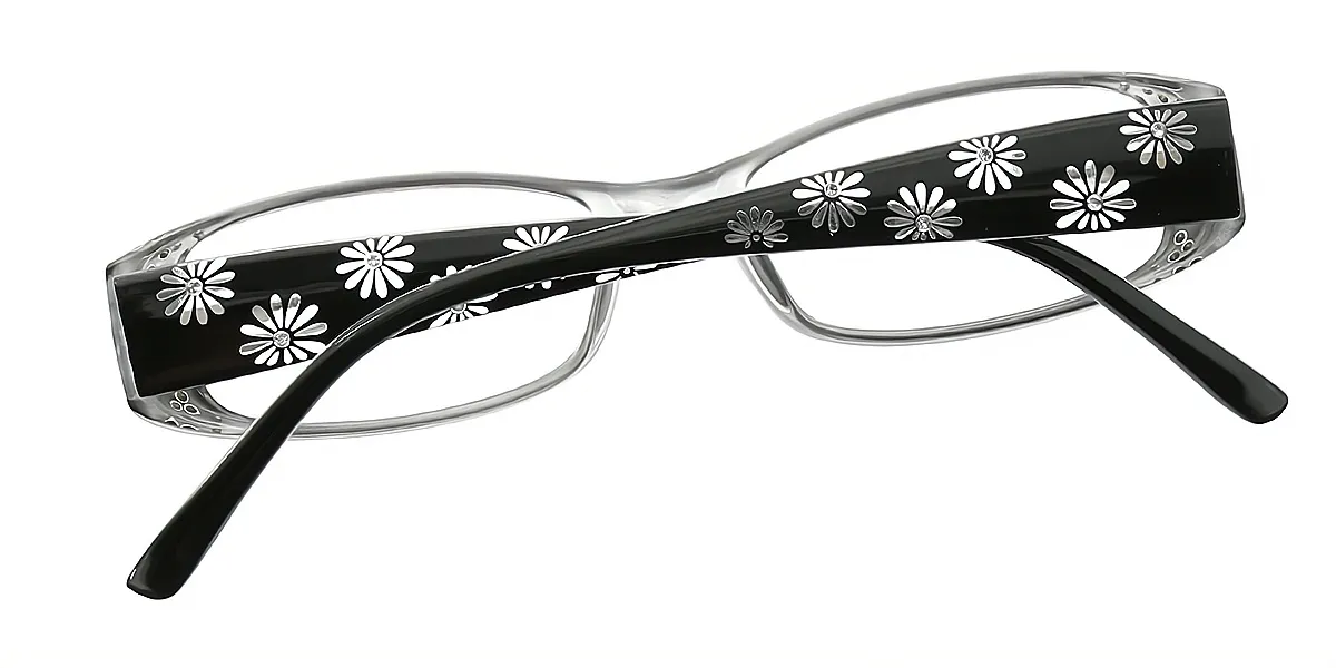 Black Rectangle Narrow TR90 Eyeglasses