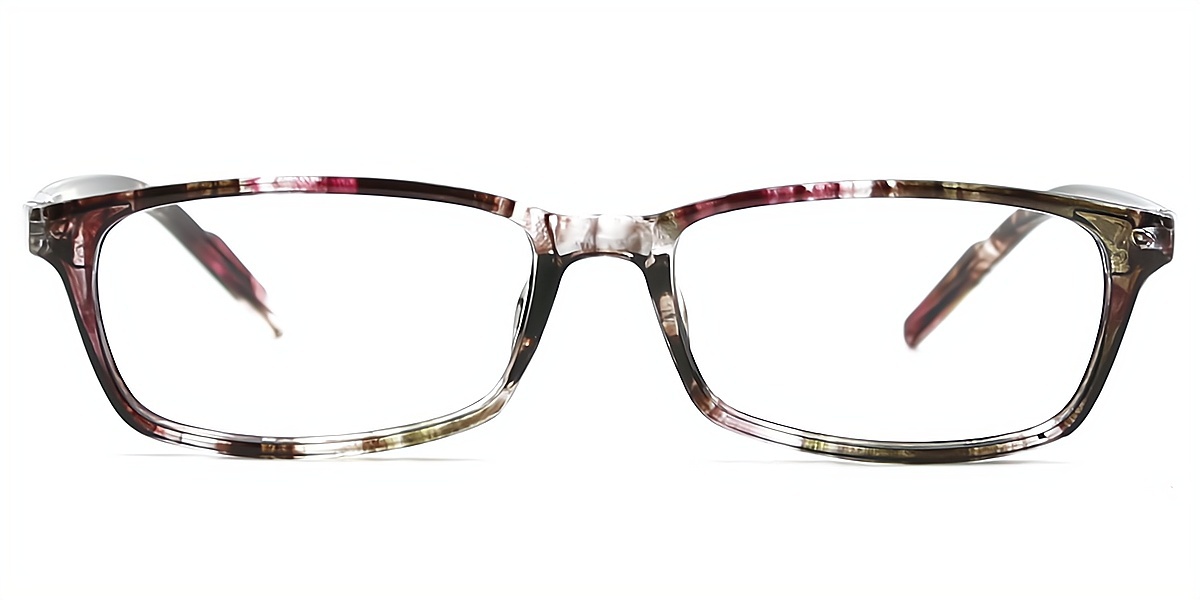 Mix Rectangle Narrow Plastic Eyeglasses