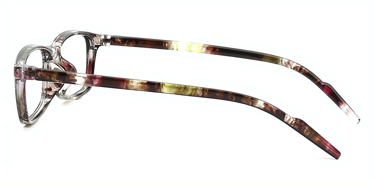 Mix Rectangle Narrow Plastic Eyeglasses