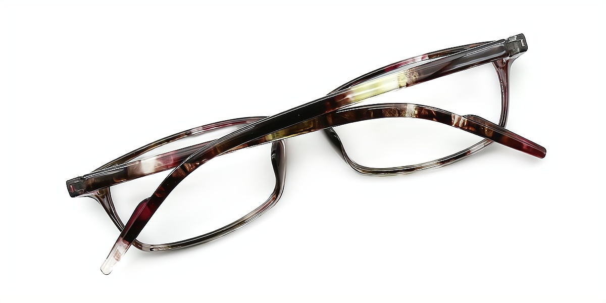 Mix Rectangle Narrow Plastic Eyeglasses
