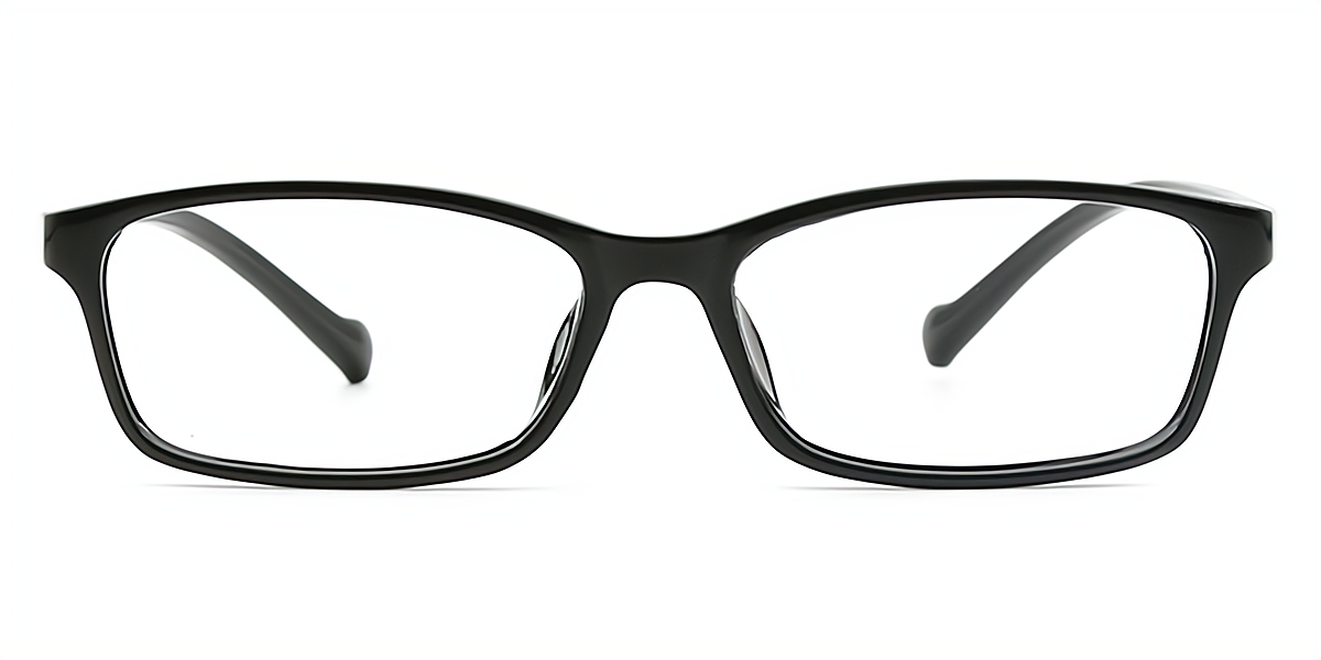 Black Rectangle Lightweight TR90 Eyeglasses