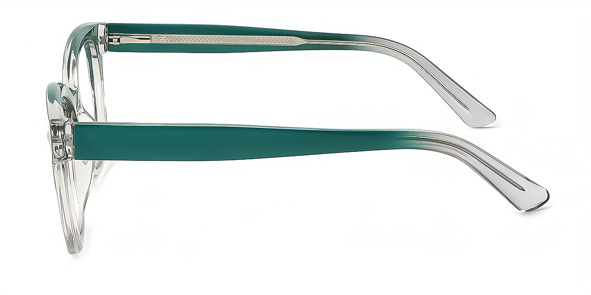 Green Rectangle Chic Acetate Eyeglasses