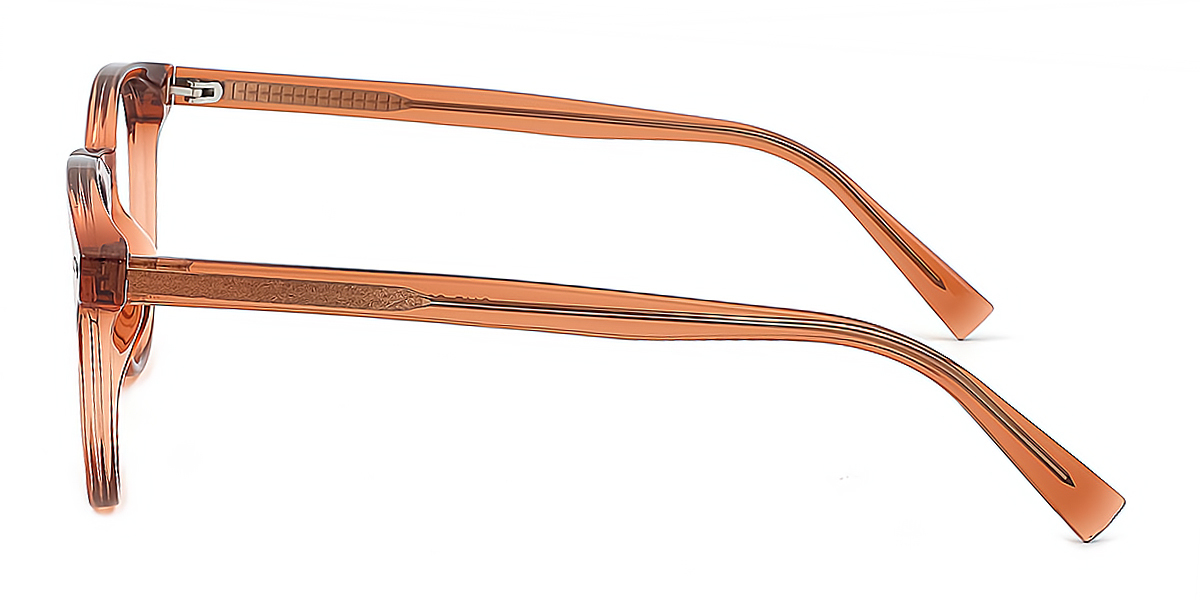 Brown Oval Simple TR90 Eyeglasses