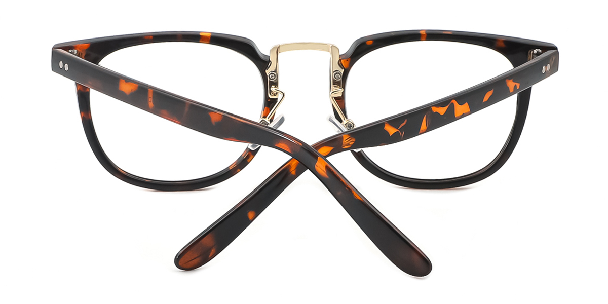 Tortoise Rectangle Classic TR90 Eyeglasses