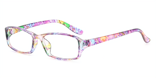 Rectangle Plastic Eyeglasses