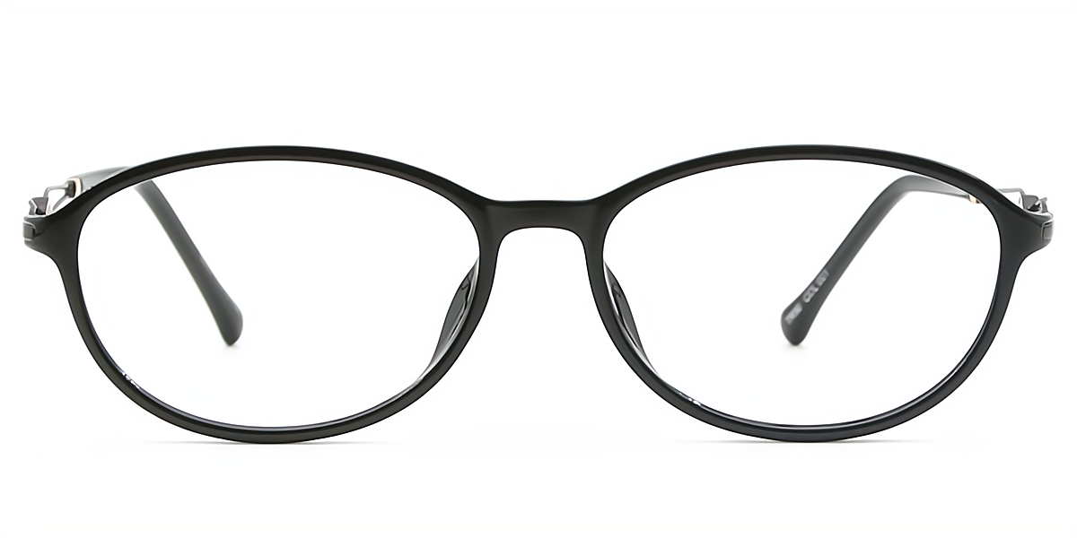 Black Oval Classic TR90 Eyeglasses