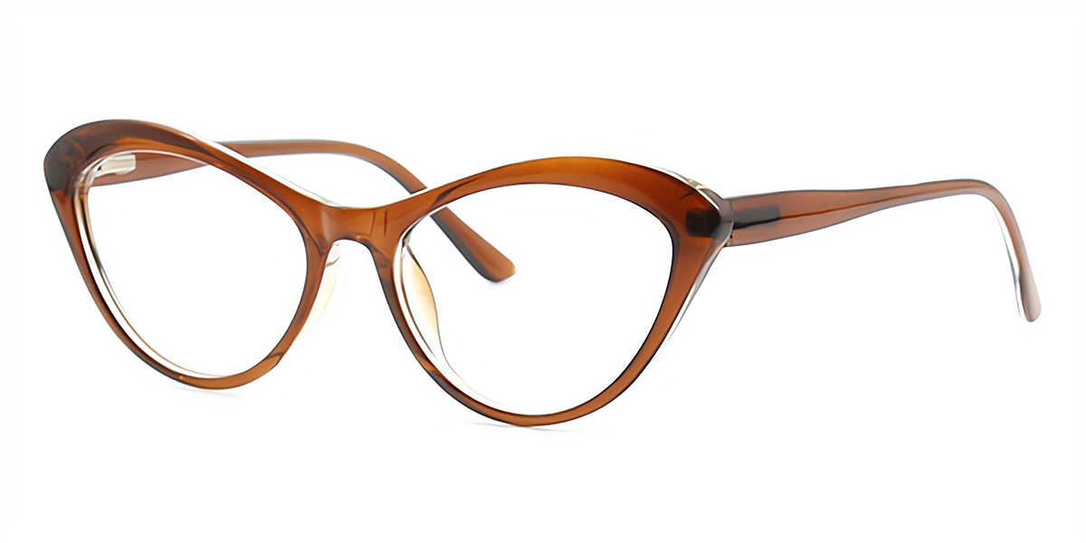 Brown Cat Eye Classic TR90 Eyeglasses