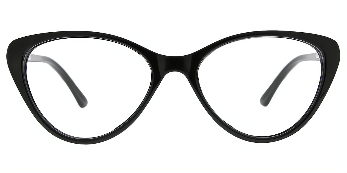 Black Gradient Cat Eye Simple TR90 Eyeglasses