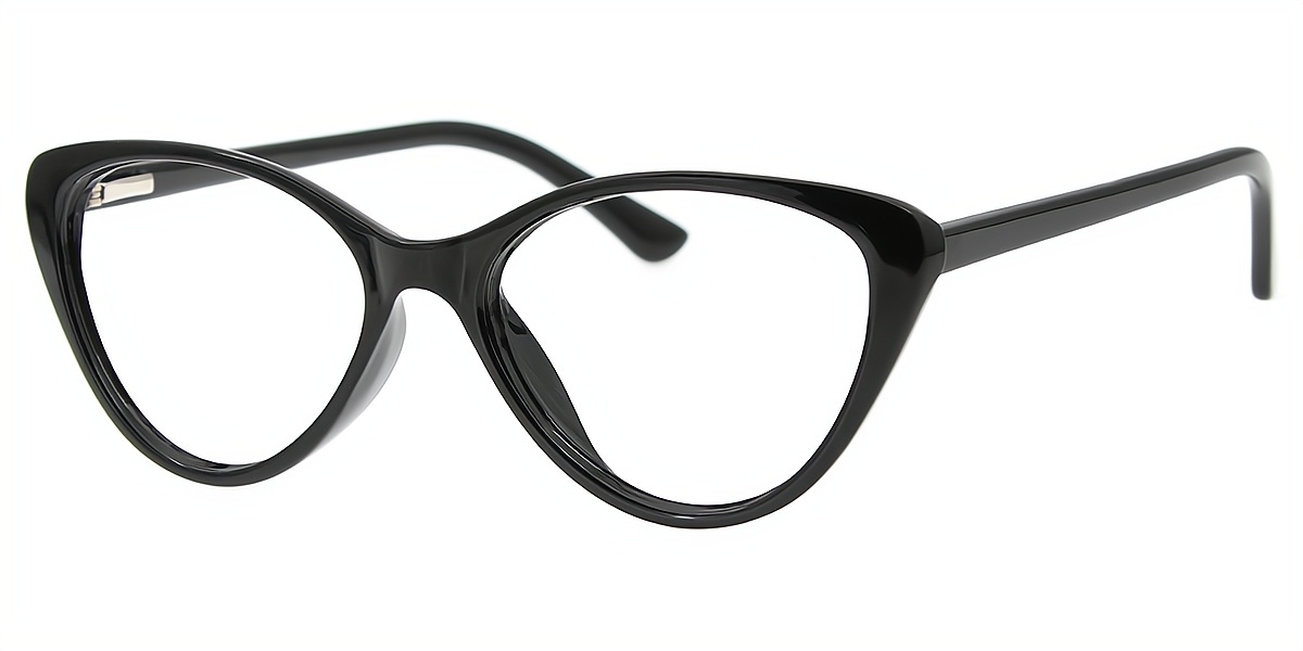 Black Gradient Cat Eye Simple TR90 Eyeglasses