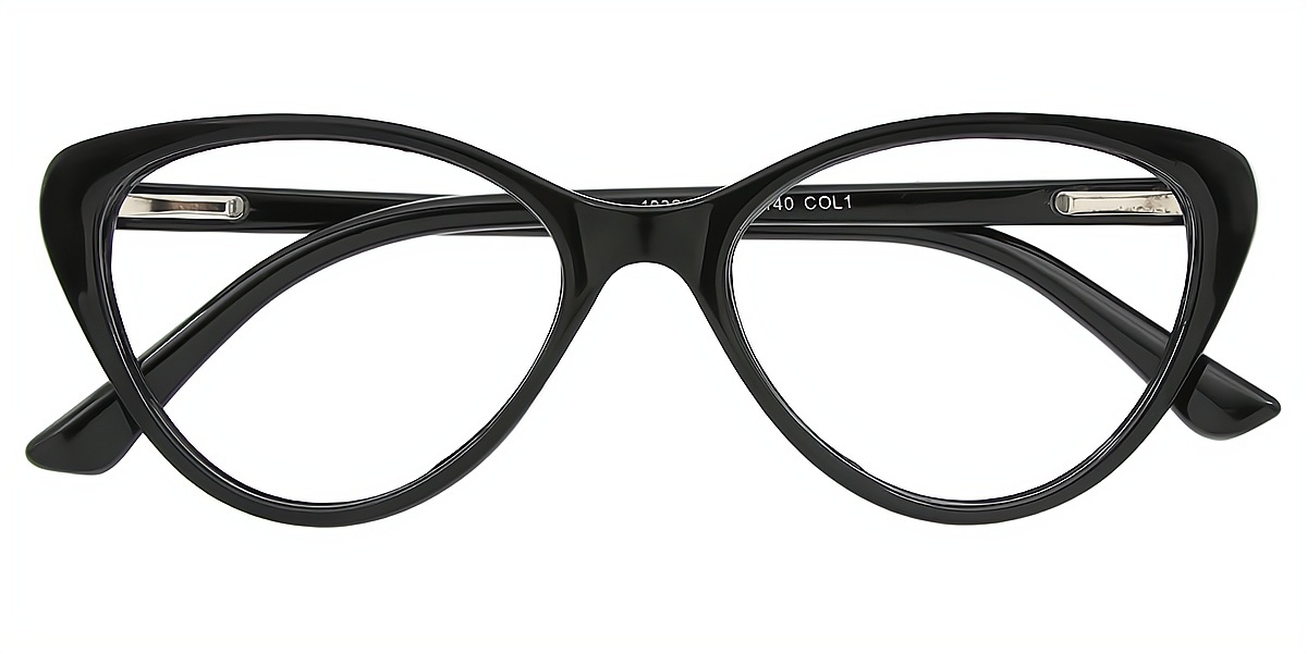 Black Gradient Cat Eye Simple TR90 Eyeglasses