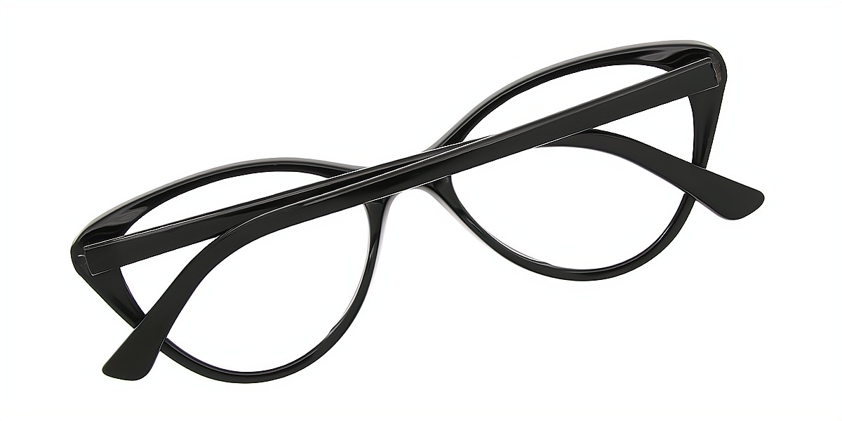Black Gradient Cat Eye Simple TR90 Eyeglasses