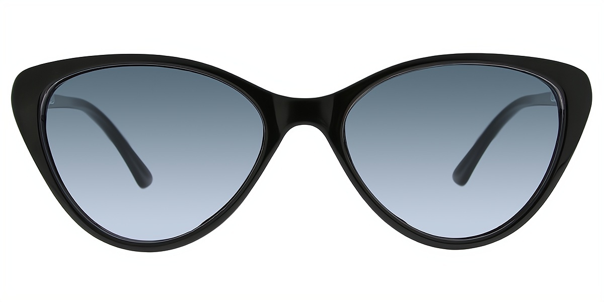 Black Gradient Cat Eye Simple TR90 Eyeglasses