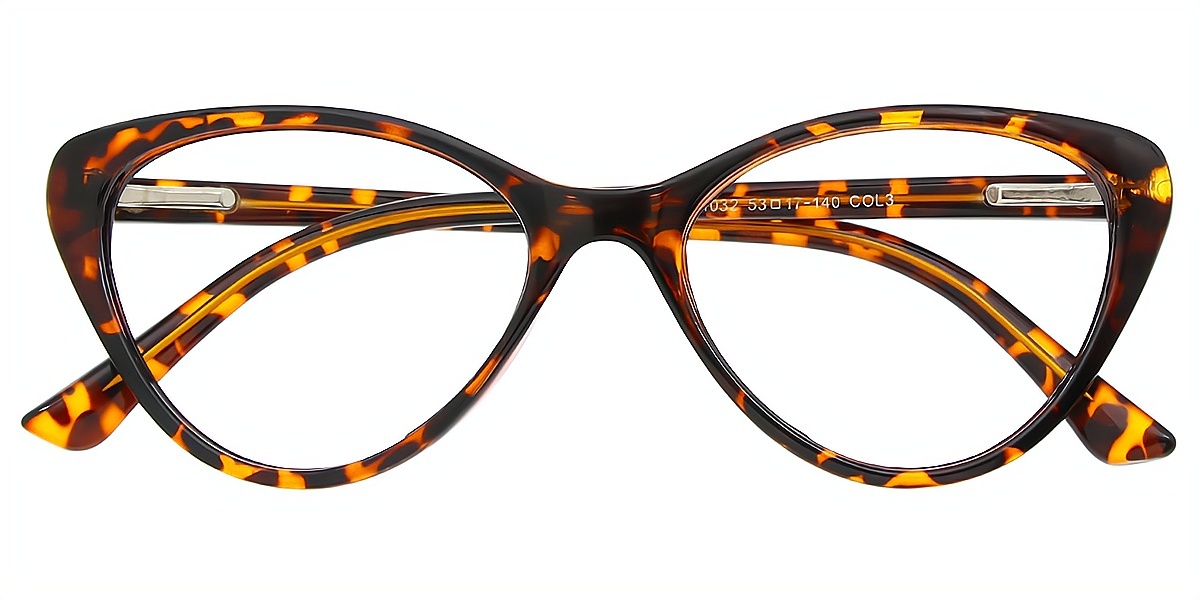 Tortoise Cat Eye Simple TR90 Eyeglasses
