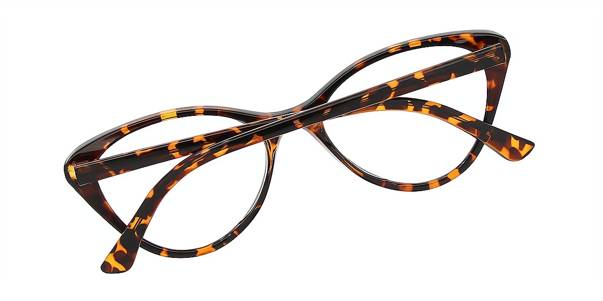 Tortoise Cat Eye Simple TR90 Eyeglasses