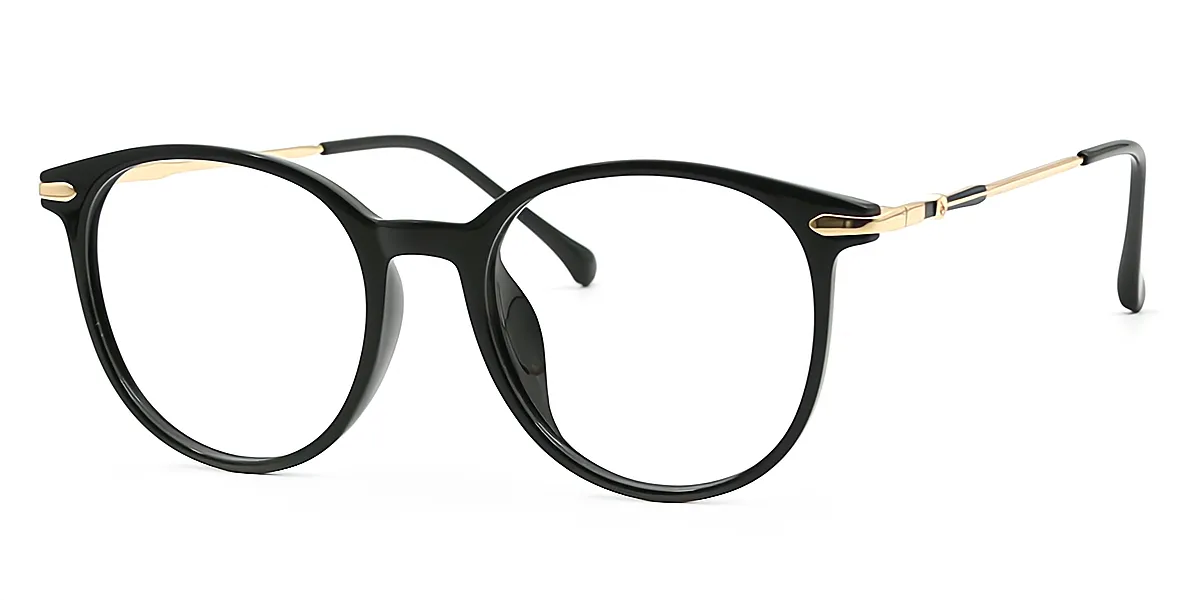 Black Oval Classic TR90 Eyeglasses