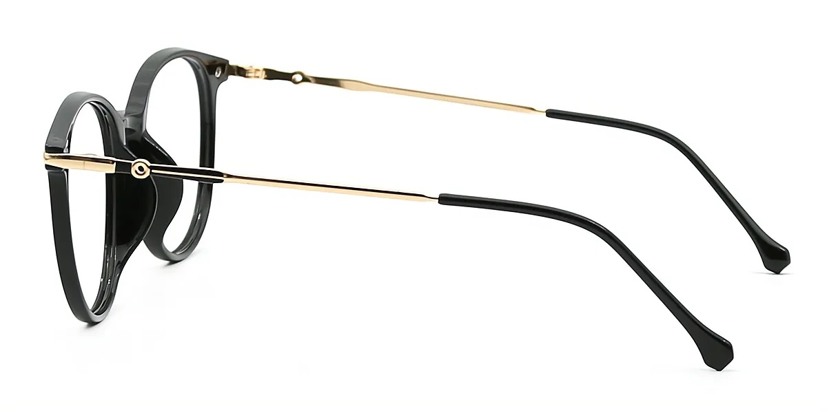 Black Oval Classic TR90 Eyeglasses