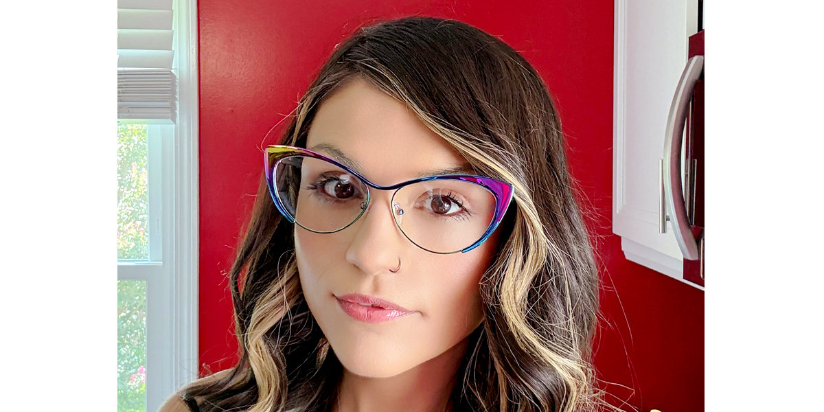 Multicolor Cat Eye Unique Metal Eyeglasses