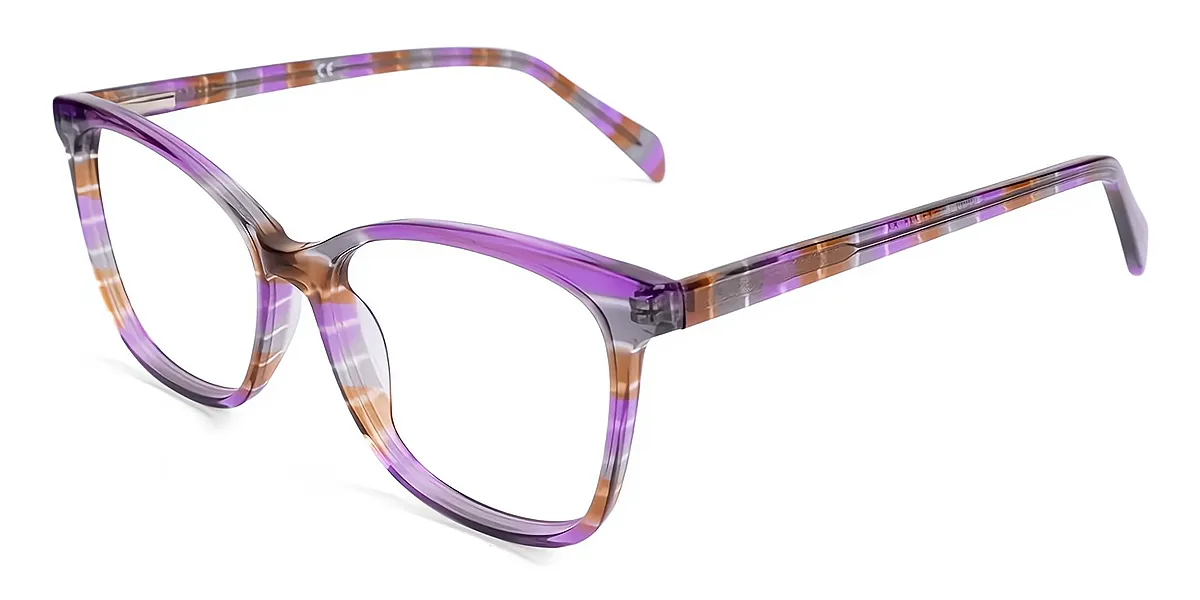 Purple Butterfly Modish Horn Acetate Eyeglasses