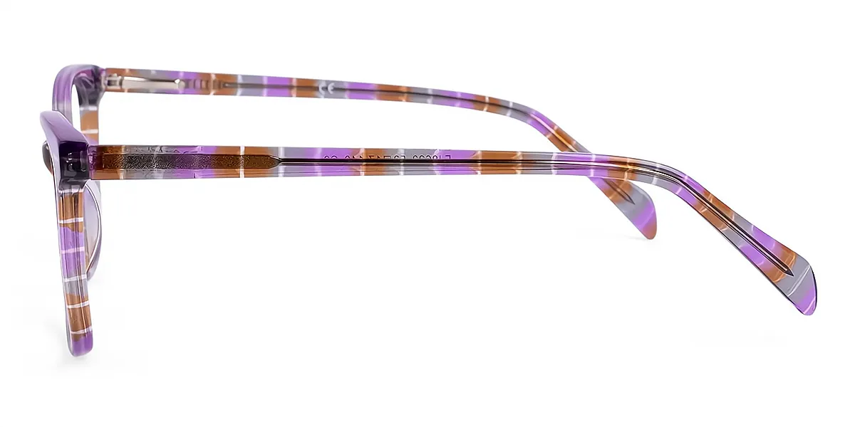 Purple Butterfly Modish Horn Acetate Eyeglasses
