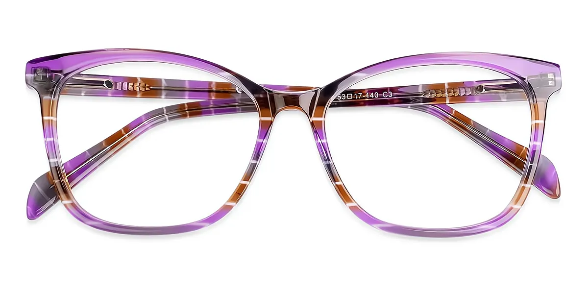 Purple Butterfly Modish Horn Acetate Eyeglasses