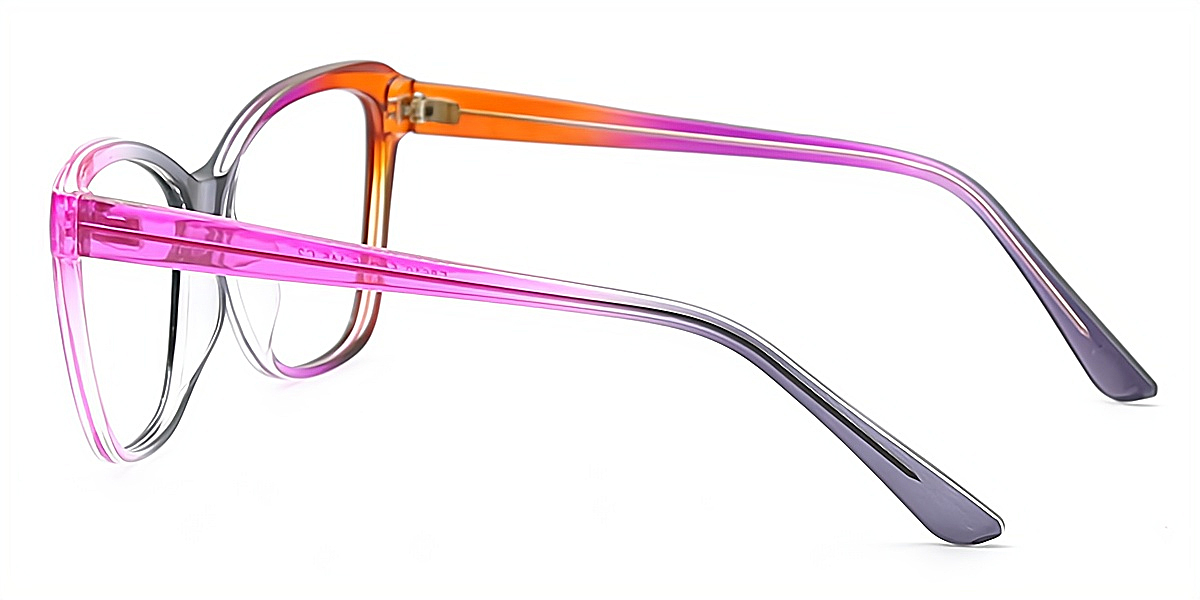 Orange Purple Butterfly Unique TR90 Eyeglasses