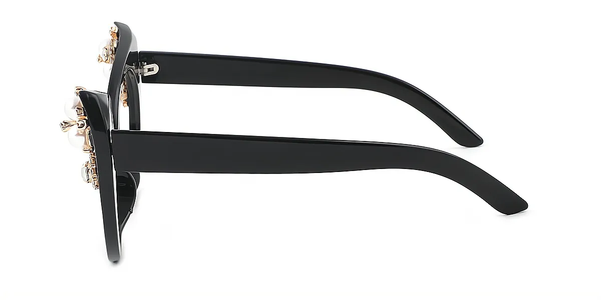 Black Cat Eye Modish Plastic Eyeglasses