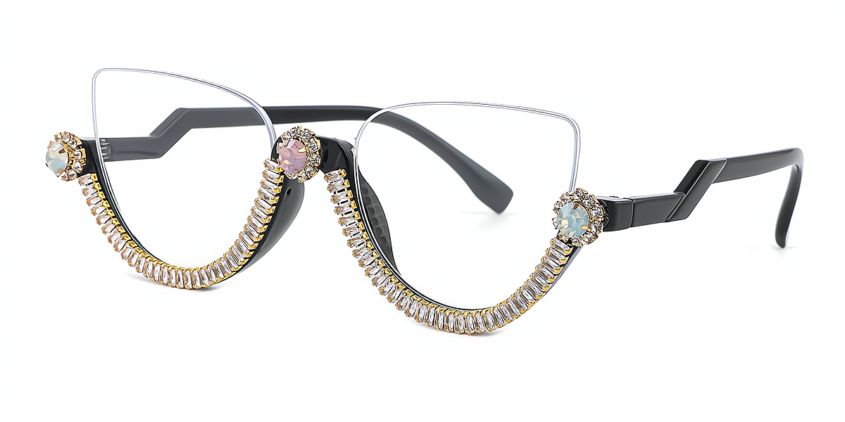 Black Cat Eye Modish Exquisite Plastic Eyeglasses