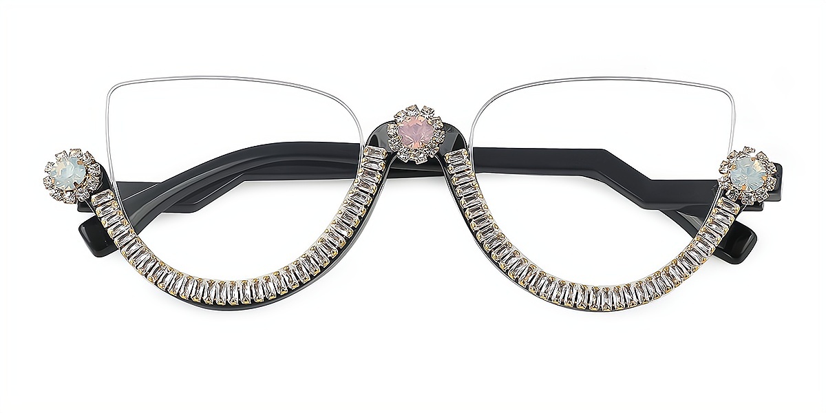 Black Cat Eye Modish Exquisite Plastic Eyeglasses