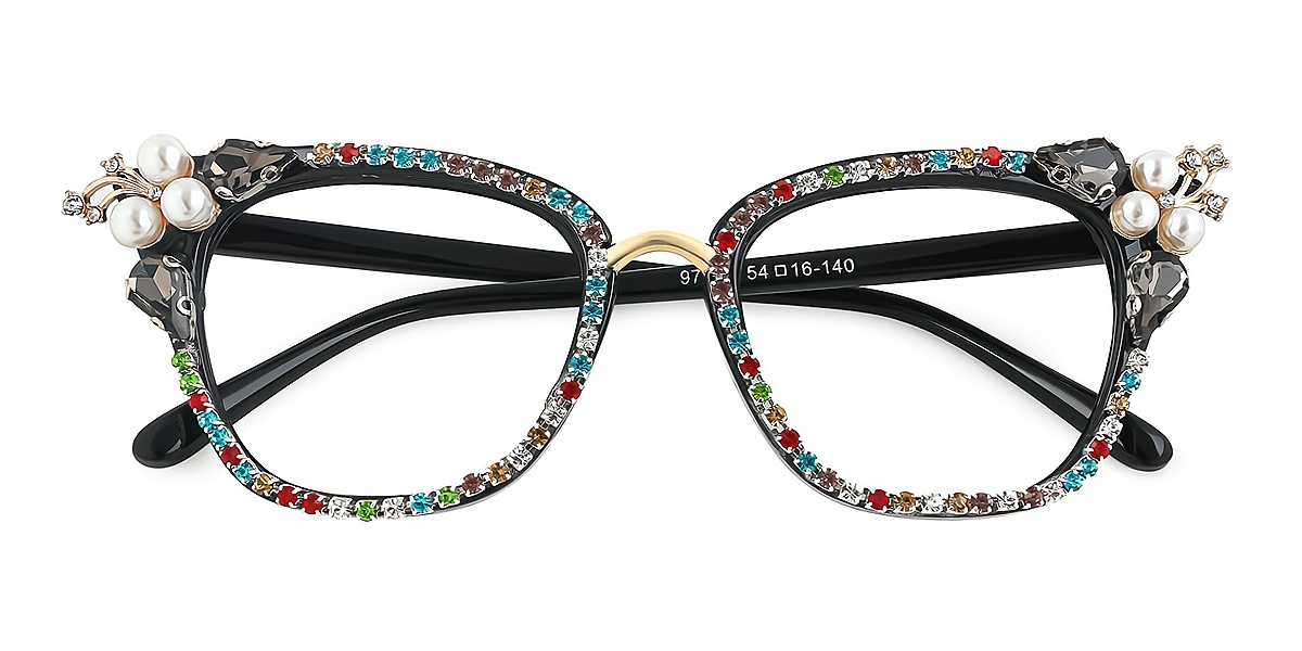 Black Cat Eye Sophisticated TR90 Eyeglasses