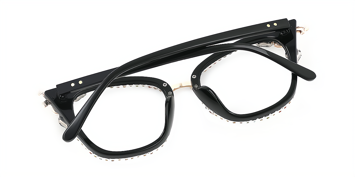 Black Cat Eye Sophisticated TR90 Eyeglasses
