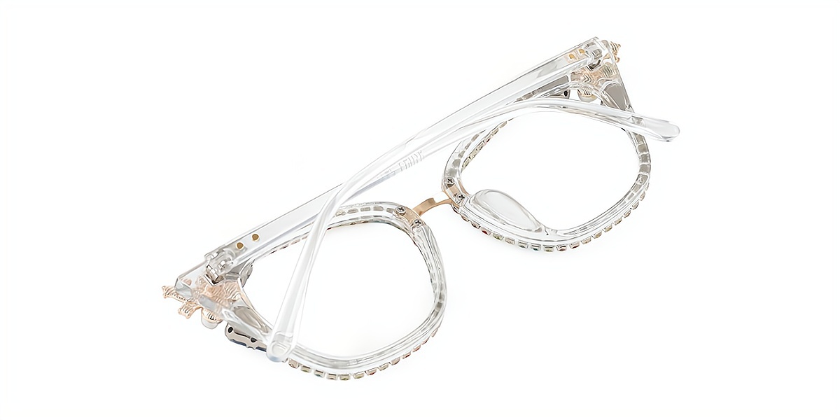Clear Cat Eye Sophisticated TR90 Eyeglasses