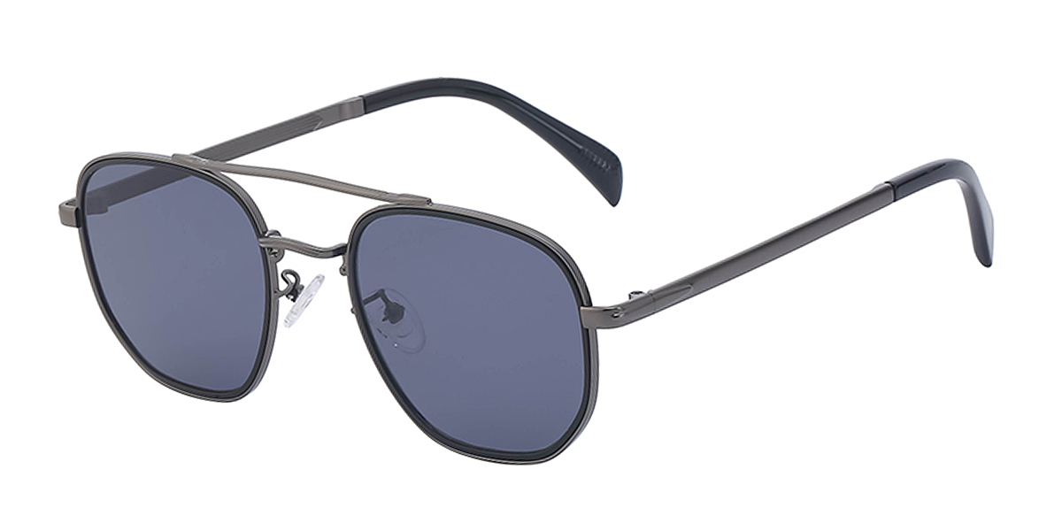 Massimo Black Aviator Retro Metal Eyeglasses | Muukal.com