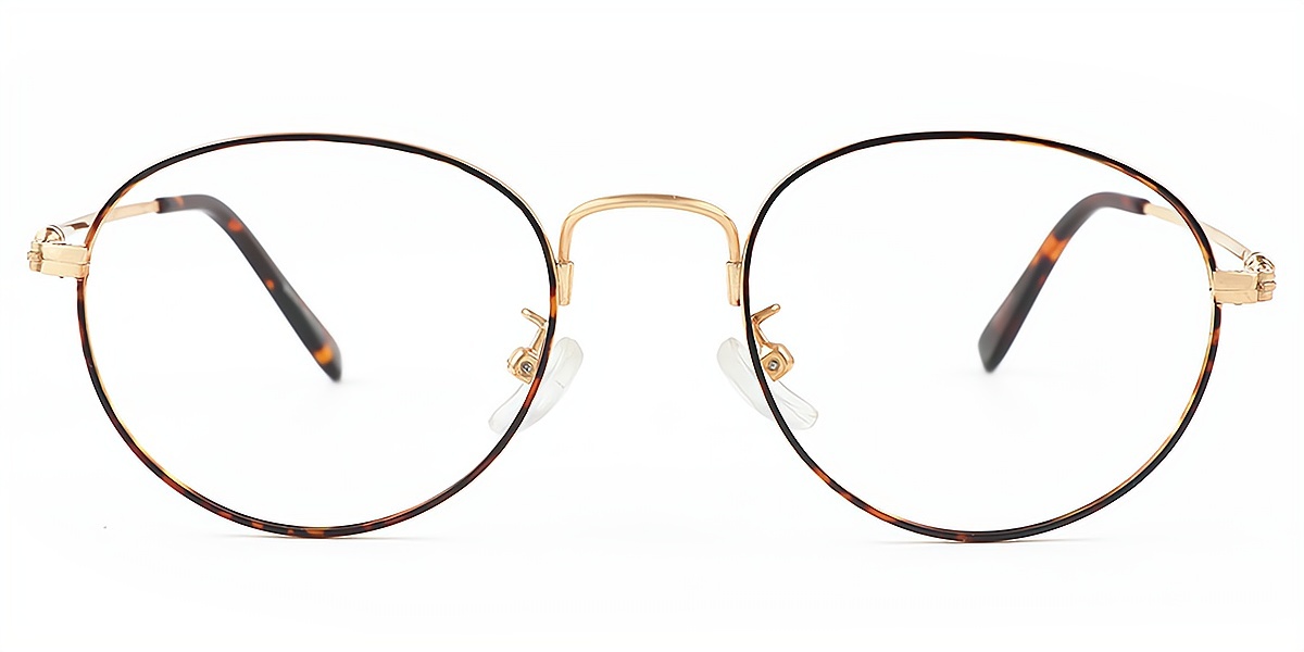 Tortoise Oval Exquisite TR90 Eyeglasses