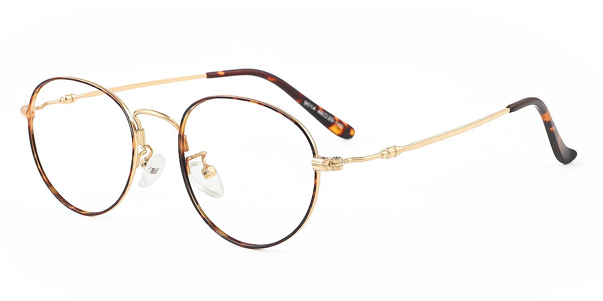 Tortoise Oval Exquisite TR90 Eyeglasses