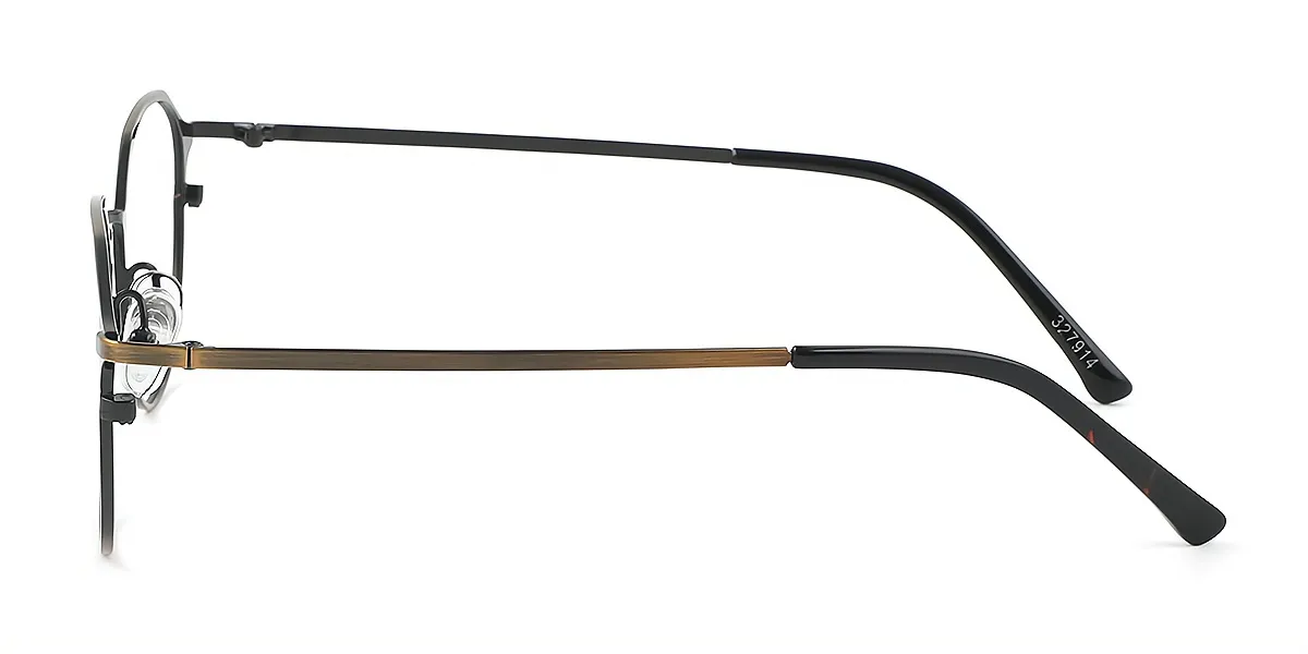Black Oval Classic TR90 Eyeglasses