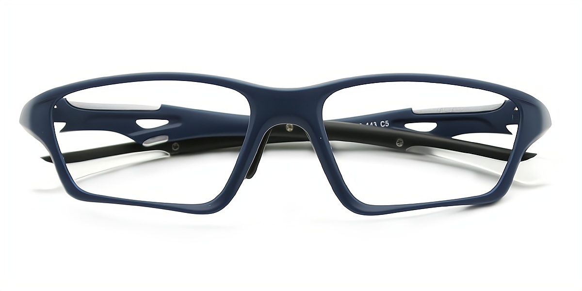 Blue Geometric Unique TR90 Eyeglasses