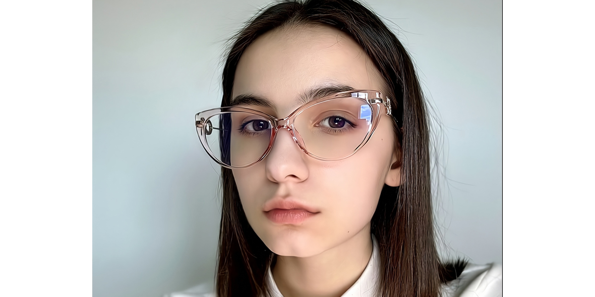 Pink Cat Eye Chic TR90 Eyeglasses