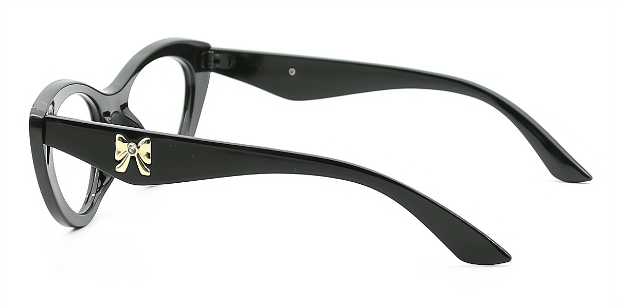 Black Cat Eye Modish Plastic Eyeglasses