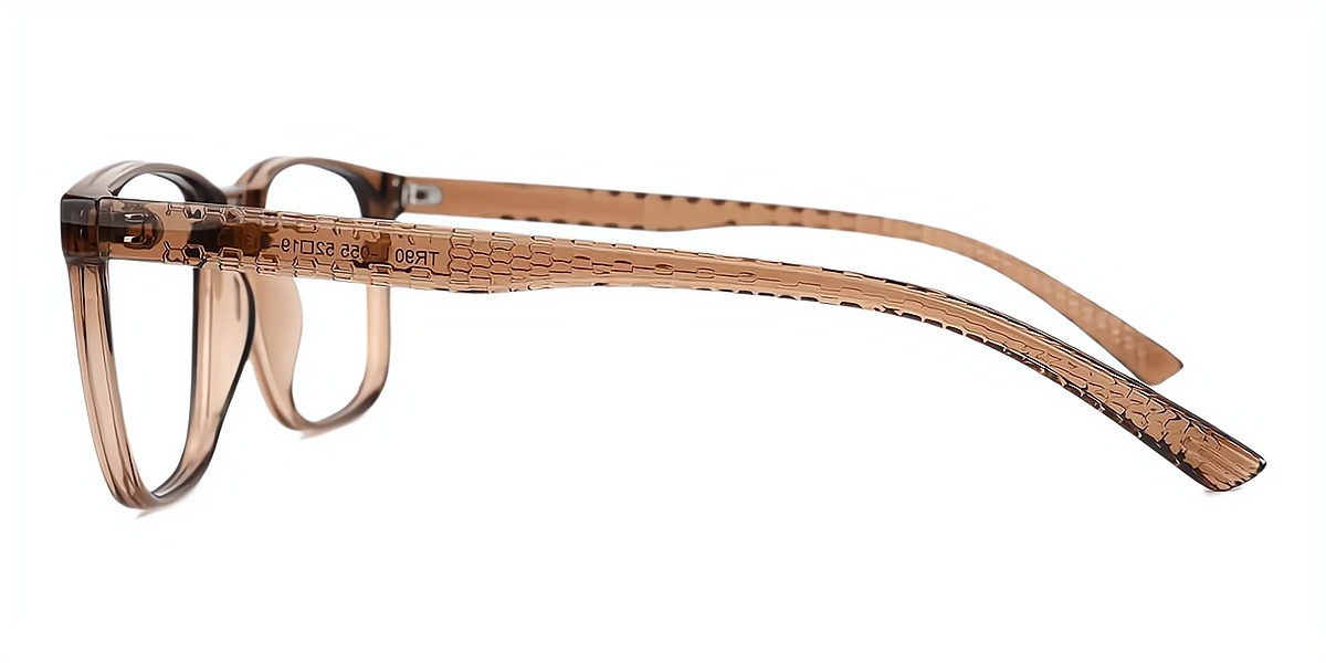 Brown Square Classic TR90 Eyeglasses