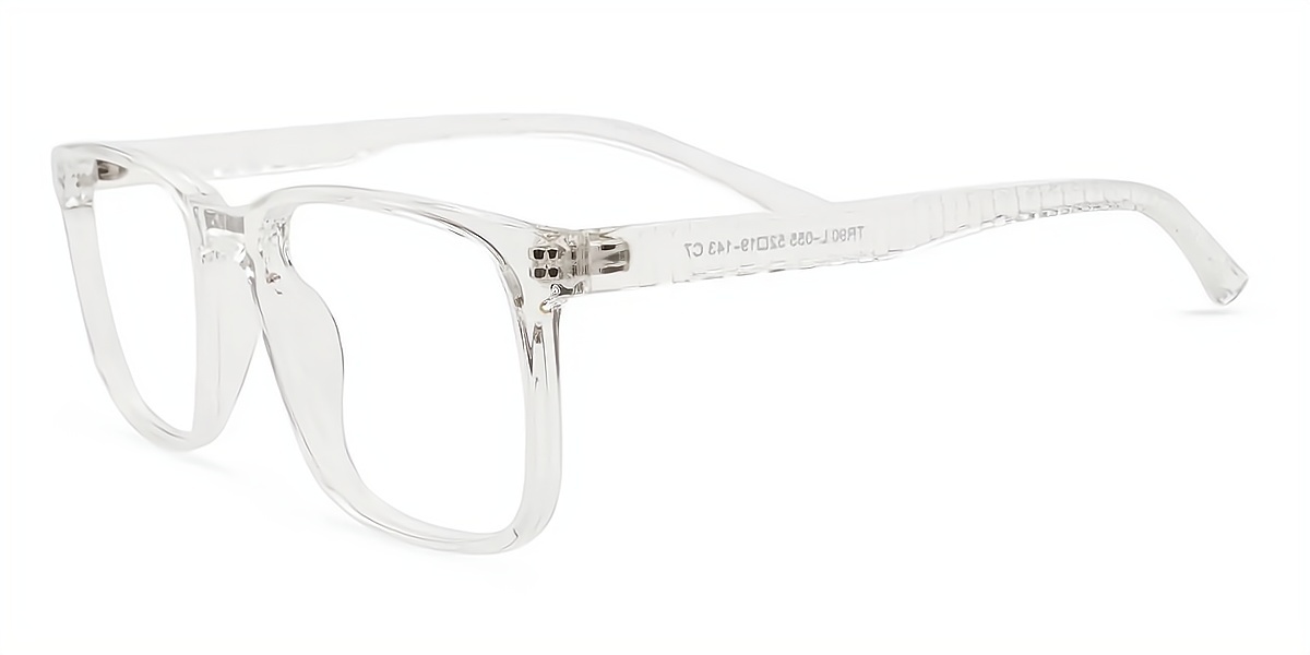 Clear Square Classic TR90 Eyeglasses