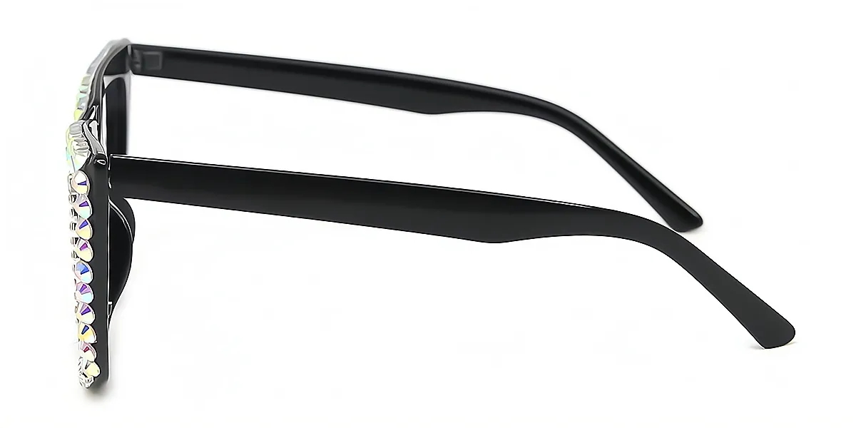 Black Cat Eye Chic Modish Plastic Eyeglasses