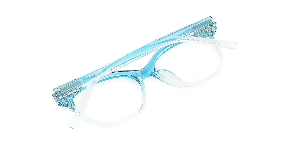 Blue Cat Eye Exquisite Horn TR90 Eyeglasses