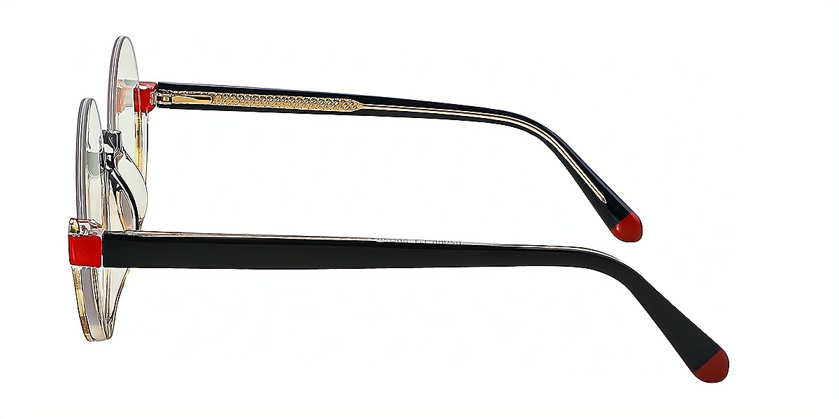 Tortoise Round Unique TR90 Eyeglasses