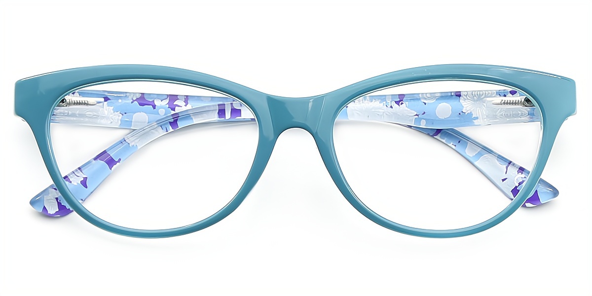 Blue Cat Eye Classic Horn TR90 Eyeglasses