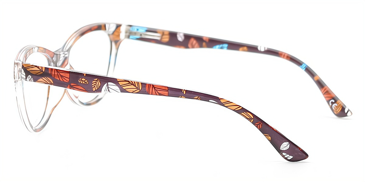 Unique Floral Cat Eye Classic Horn TR90 Eyeglasses | Muukal.com